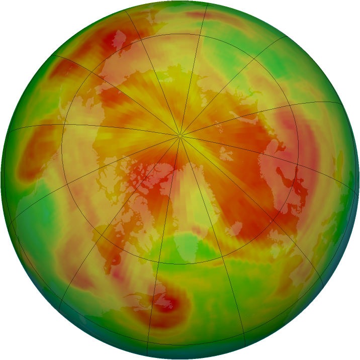 Arctic ozone map for 23 April 1981